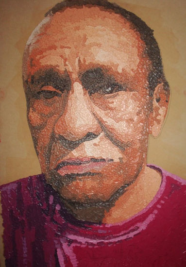 ROSTRO DE ANCIANO 14 Oil Panel Portrait