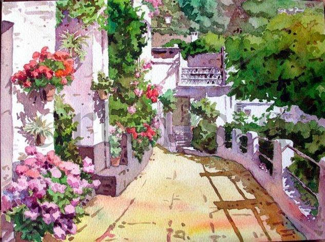 Rincon de Bubión - La Alpujarra Watercolour Paper Landscaping