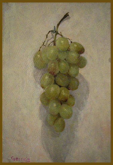 uvas Oil Paper Still Life Paintings