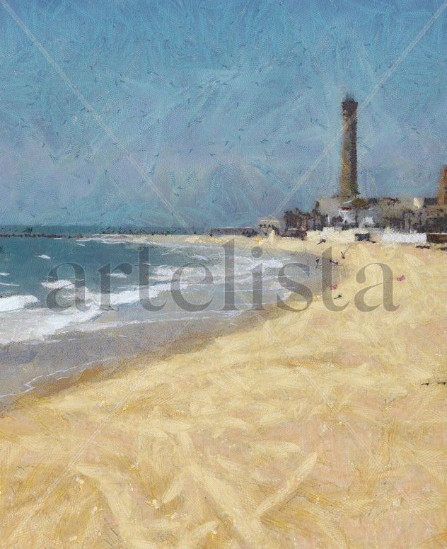 Playa de Regla y Faro de Chipiona. Cádiz