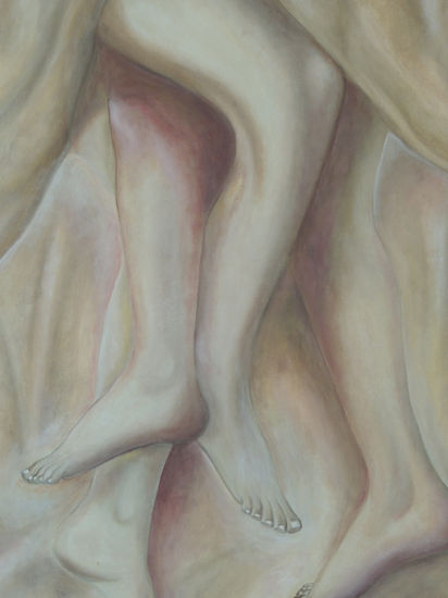 Exhaustos Oil Canvas Nude Paintings