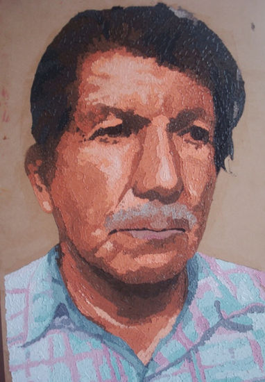 ROSTRO DE ANCIANO 17 Oil Panel Portrait