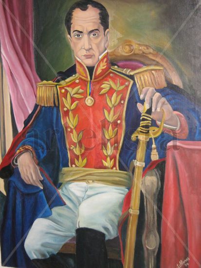 BOLIVAR Oil Canvas Portrait