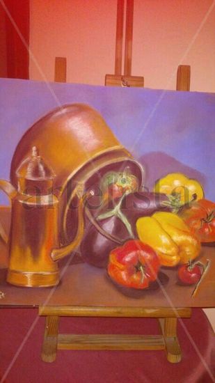 bodegon mallorquin Pastel Card Still Life Paintings