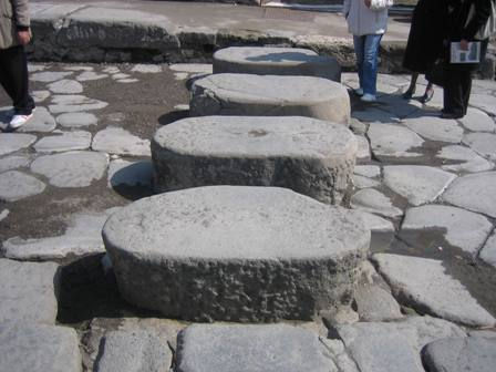 Paso de cebra en Pompeya