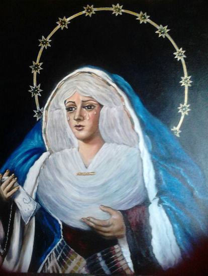 virgen macarena,ebrea Óleo Lienzo Figura