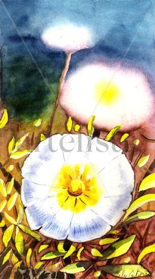 blancamarilla Watercolour Paper Floral Painting