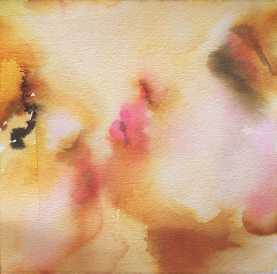 Sin título. Watercolour Paper Figure Painting