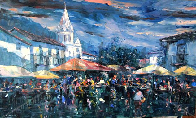 Iglesia del Valle Oil Canvas Landscaping