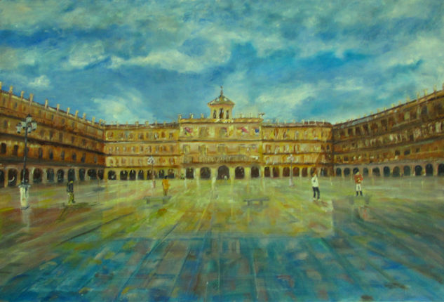 Plaza de Salamanca Óleo Lienzo Otros