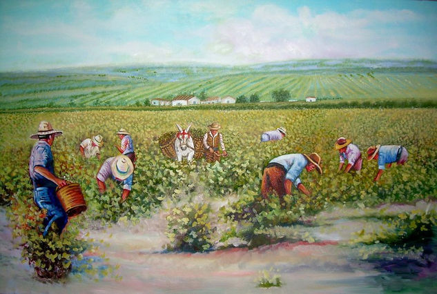 VENDIMIA DE JEREZ Oil Canvas Landscaping