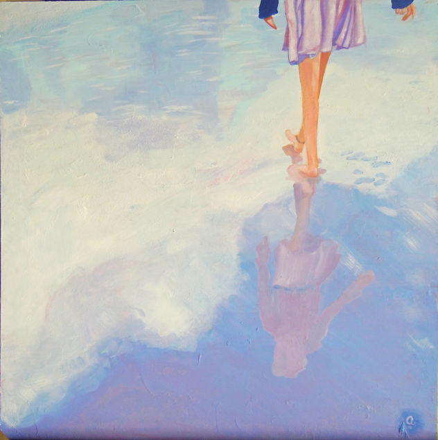 Camino en azul