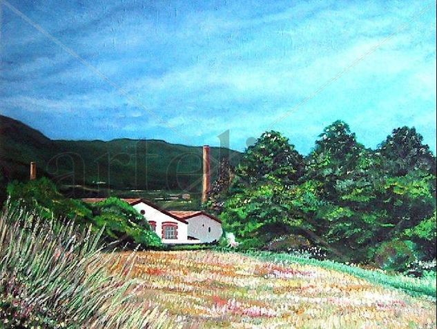 Fabrica del Molino(Castellterçol) Oil Canvas Landscaping