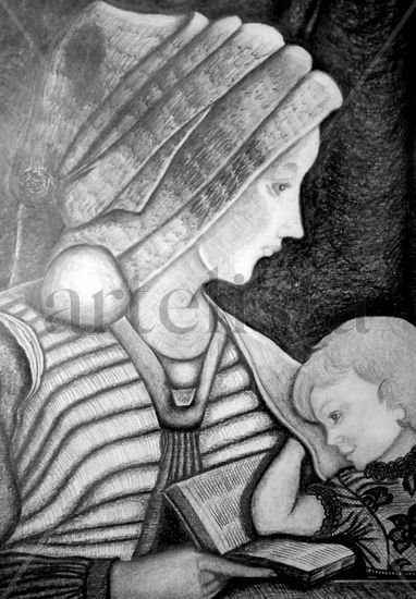 Madre e hijo (Mother and child) Pencil