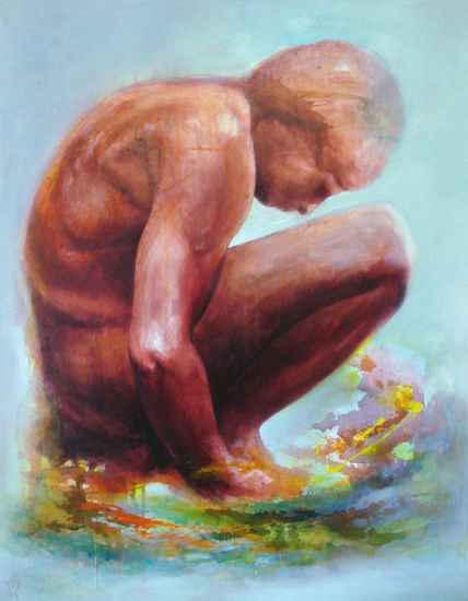 Introspección II Acrylic Canvas Figure Painting