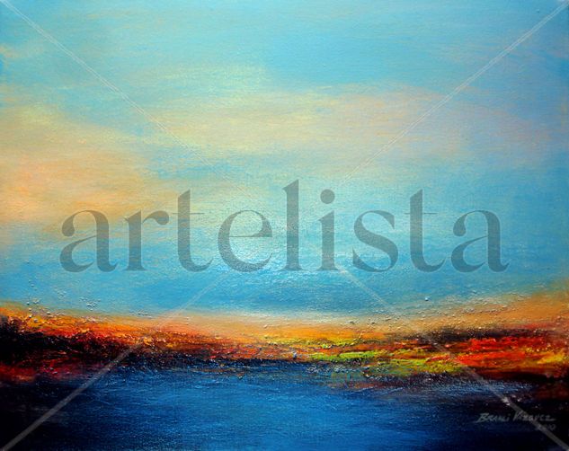 Paisaje ancestral V Acrylic Canvas Landscaping