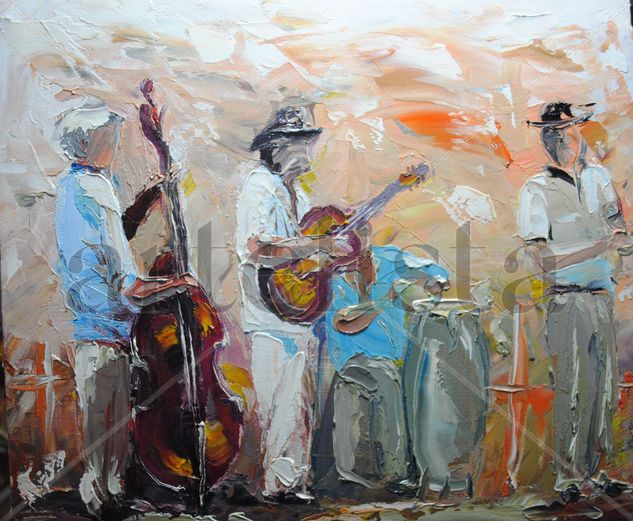 musicos Oil Canvas Others