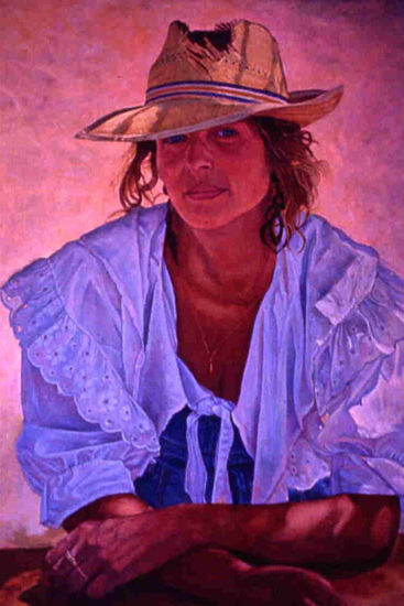 Retrato de Ana Bertha Oil Canvas Portrait