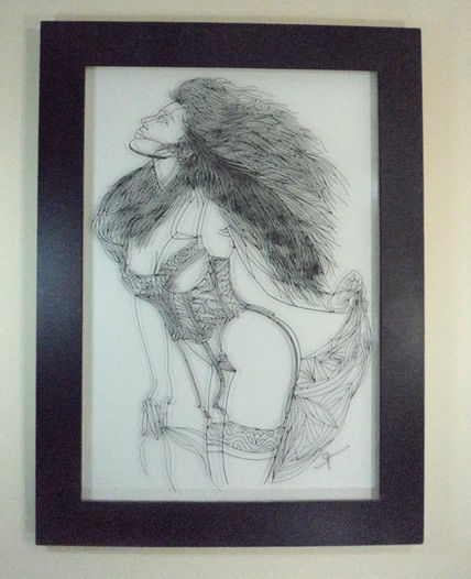 Mujer posando