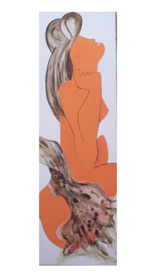 Mujer III Acrylic Canvas Nude Paintings