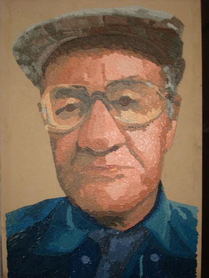 ROSTRO DE ANCIANO 20 Oil Panel Portrait