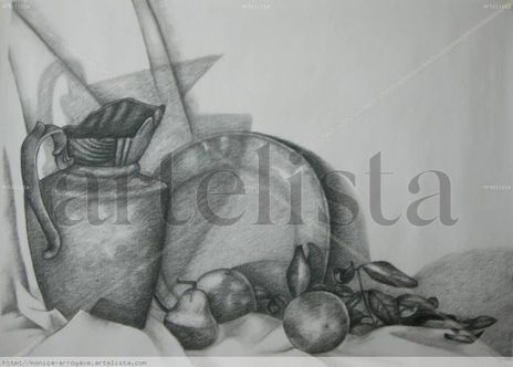 Jarron y Frutas