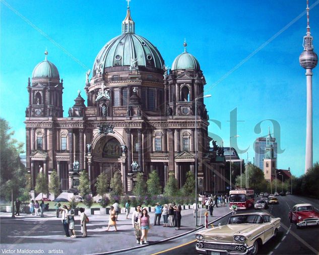 La catedral de Berlin Oil Canvas Landscaping