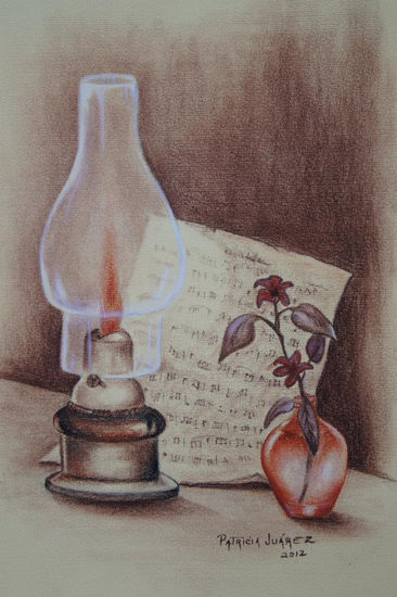 Musical Pastel Card Still Life Paintings