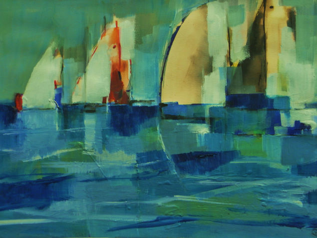 reflejos Acrylic Card Marine Painting