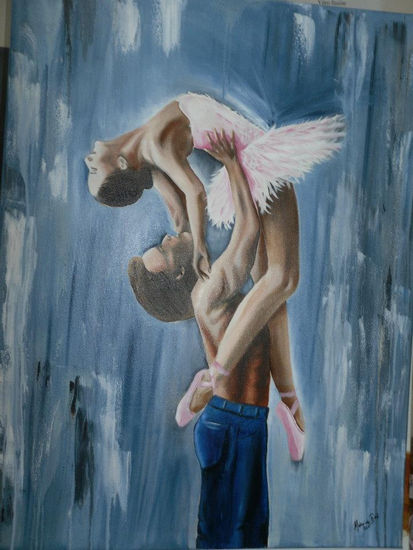 bailarines Oil Canvas Figure Painting