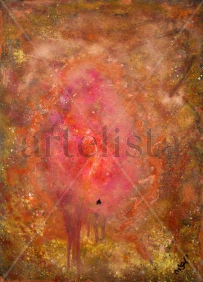 Virgen (Satisfacer Deseos No Revelados) Mixed media Panel Nude Paintings