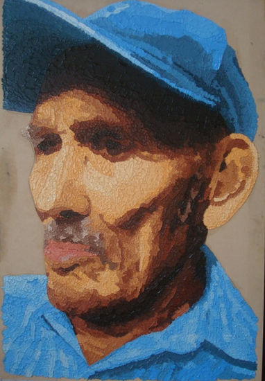 ROSTRO DE ANCIANO 21 Oil Panel Portrait