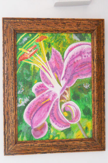 Flor Acrylic Textile Floral Painting