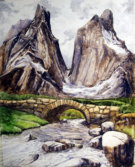 Torres de Pain (Patagonia Chilena) Watercolour Paper Landscaping