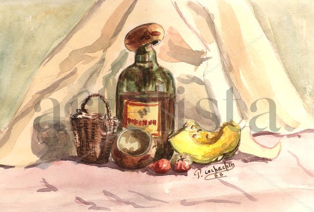 Bodegon Watercolour Card Still Life Paintings