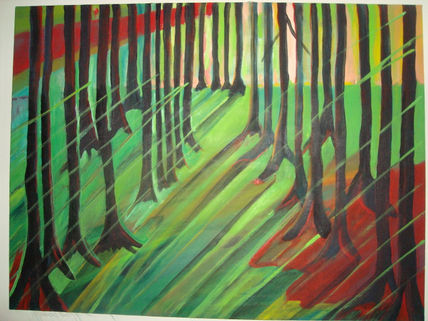 Luz y bosque
