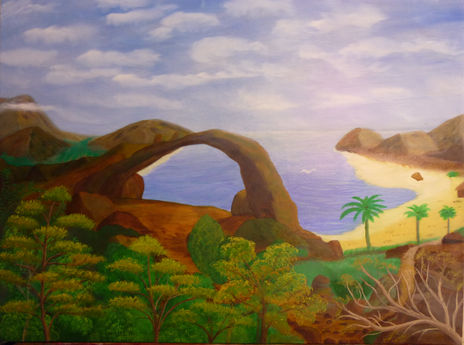 Cielo, mar y tierra.