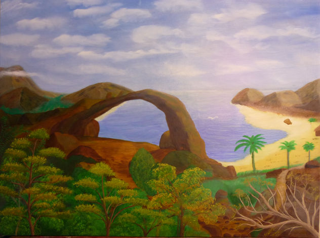 Cielo, mar y tierra.