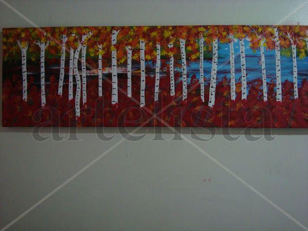 aspen tree 21. Acrylic Canvas Landscaping