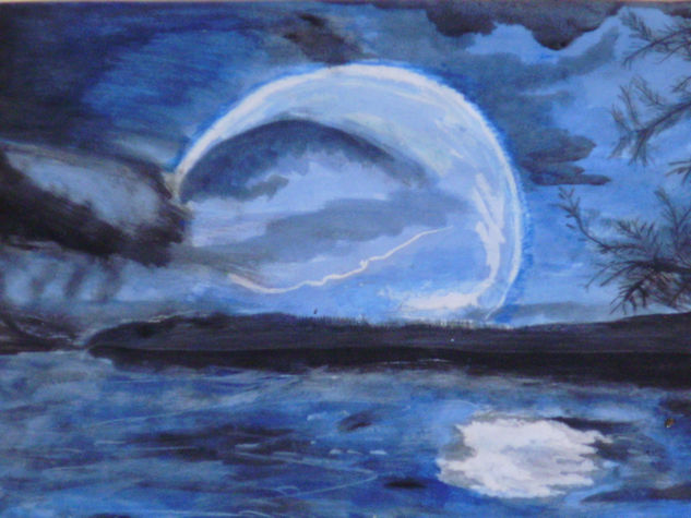 gran luna Watercolour Card Landscaping