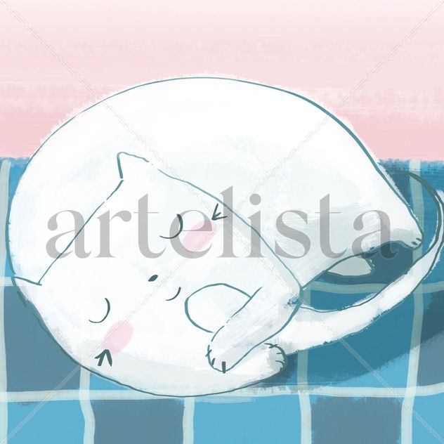 Gatito soñando