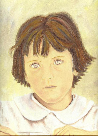 Jeromina a los 7 años Oil Canvas Portrait