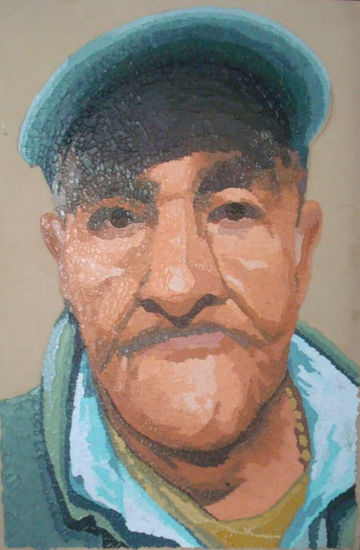 ROSTRO DE ANCIANO 24 Oil Panel Portrait