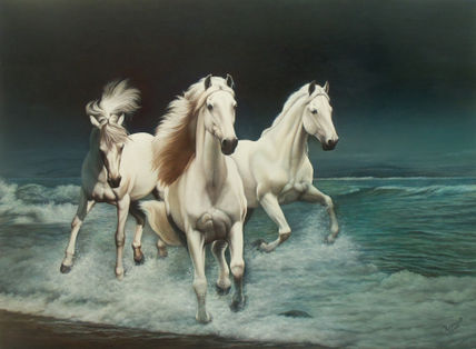 Caballos blancos en...