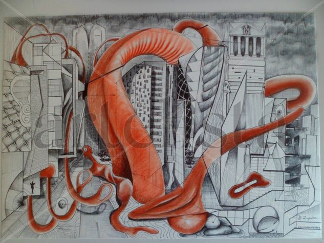 Flesh and city Tinta Papel Otros