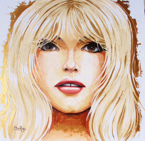 Brigitte Bardot Acrílico Lienzo Retrato