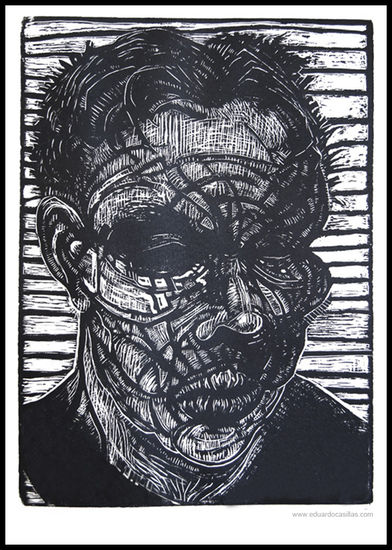 Autoretrato Woodcut