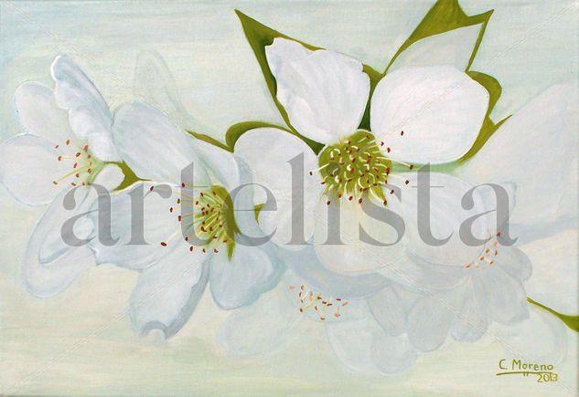 Primavera en flor Oil Canvas Floral Painting