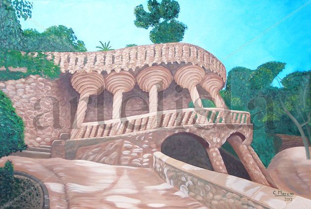 El pórtico de la lavandera Oil Canvas Others