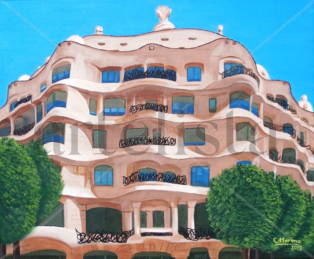 La Pedrera Oil Canvas Others